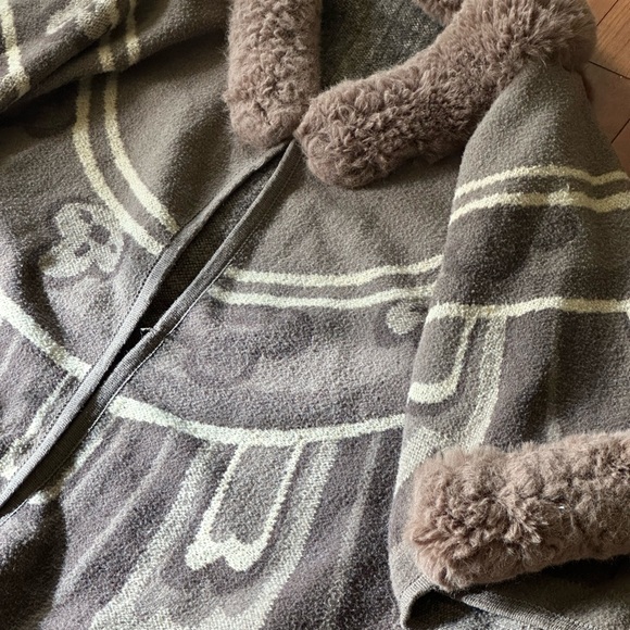 Boho Cape Coat Faux Fur - Vintage - Picture 10 of 13